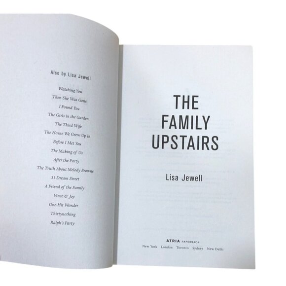 The Family Upstairs By Lisa Jewell Paperback Mystery Novel - Picture 7 of 9